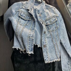 Distressed Denim Jacket